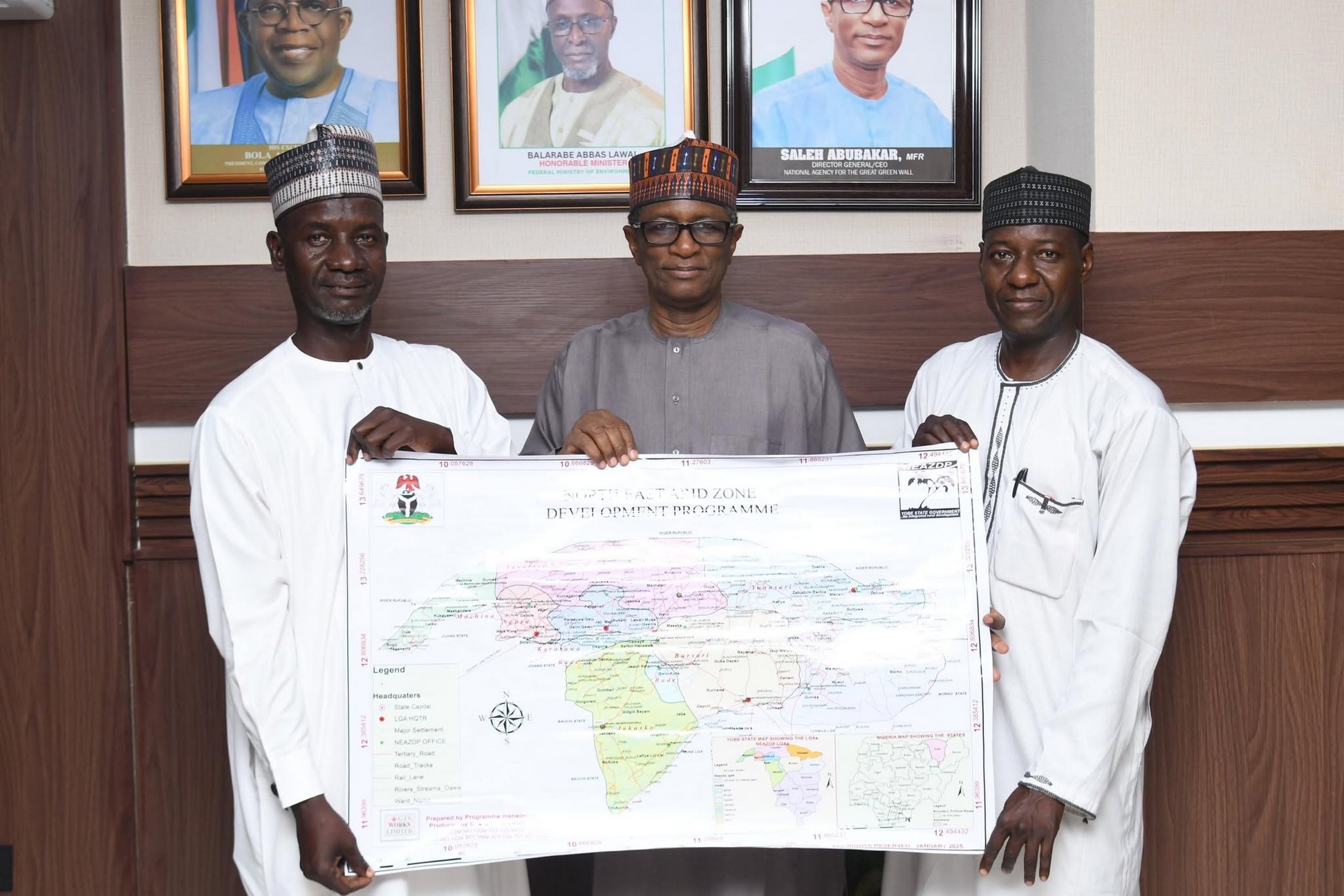 Official visit to the National Agency for the Great Green Wall to deepen collaboration on desertification and land degradation.
